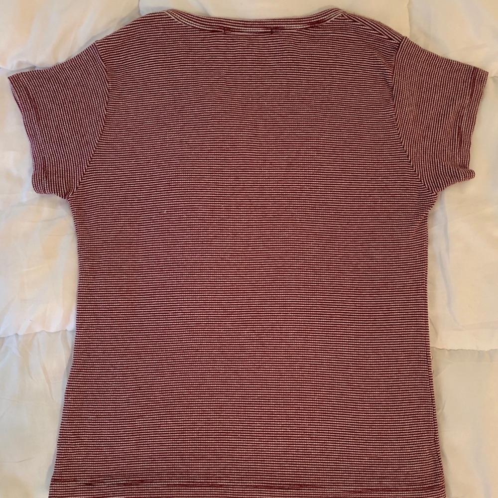 Brandy Melville red striped shirt - Picture 2 of 4